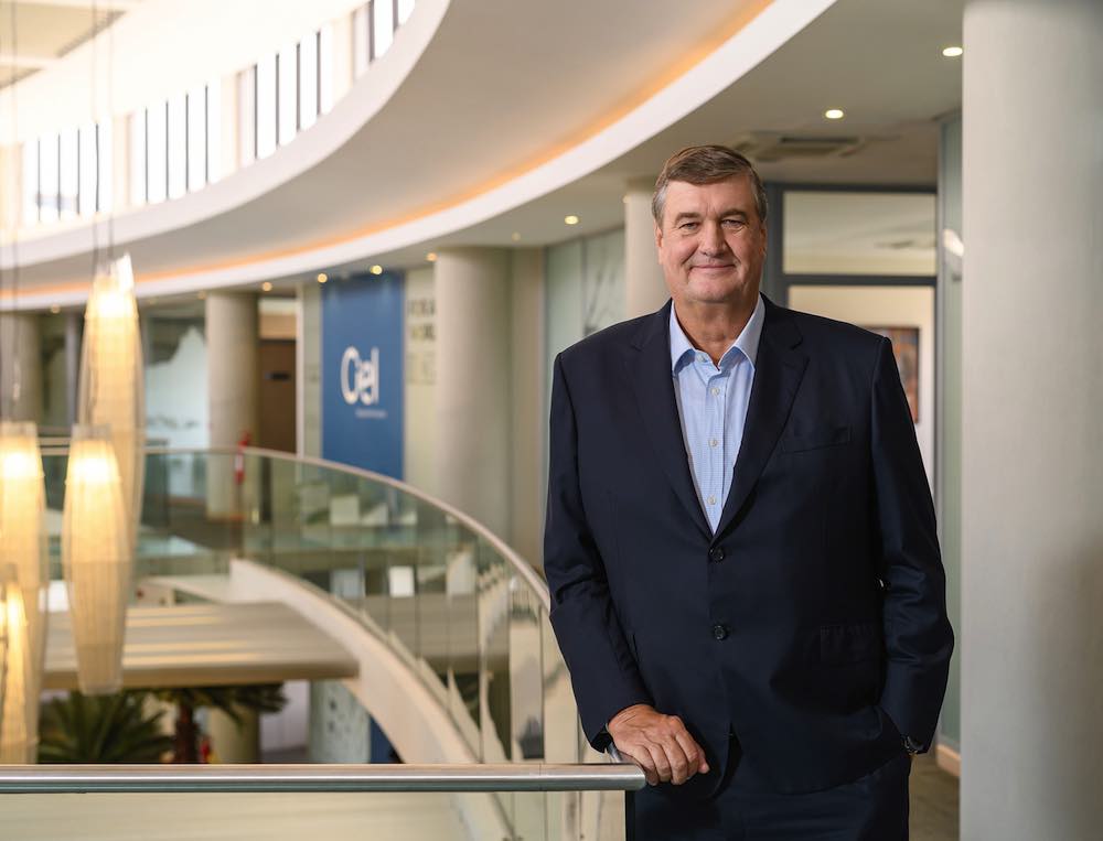Arnaud Dalais at the CIEL Group headquarters in Mauritius